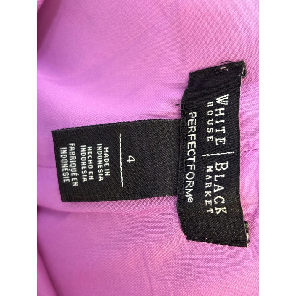 White House Black Market Lavender Form Fitting Straight Skirt Womens Size 4 - Picture 3 of 7